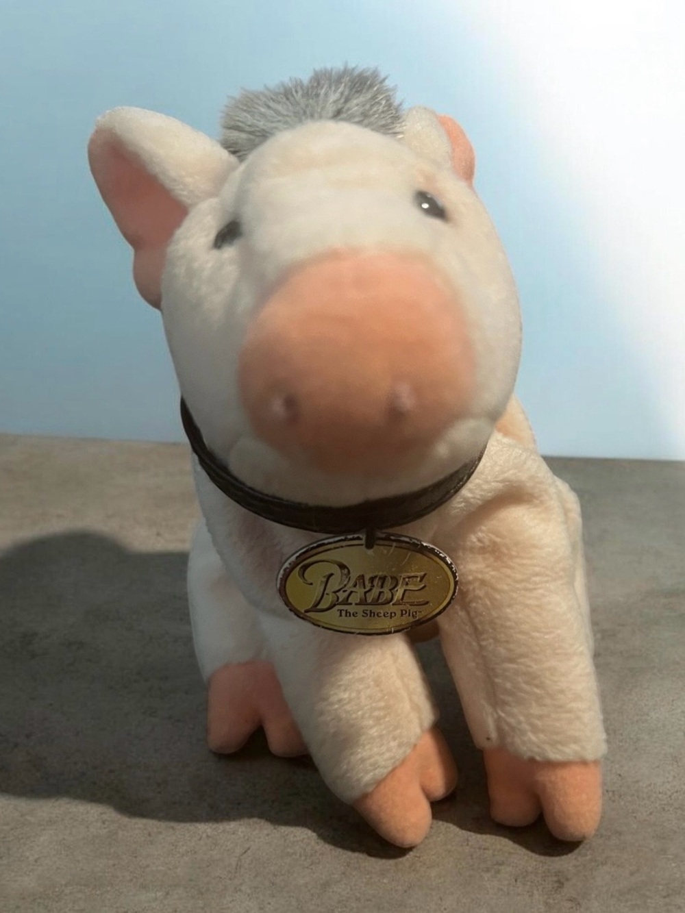 Vintage Gund Babe the Sheep Pig Plush: 1997 Mini Stuffed Animal.